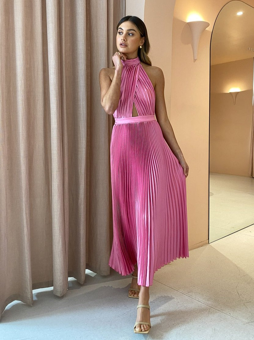 Lidee Renaissance Gown in Hot Pink – Coco & Lola