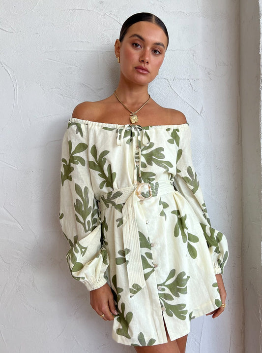 Mon Renn Compose Mini Dress in Compose Print