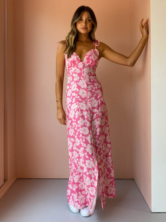 Ownley Jasmina Dress in Pink Bloom