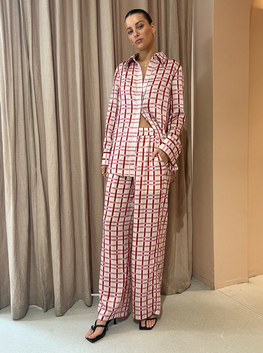 Ownley Merry Relaxed Shirt in Checker