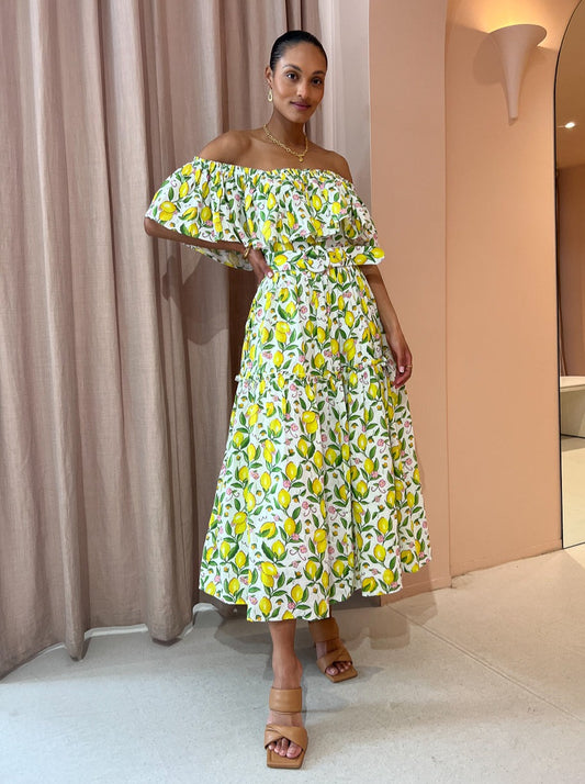 Palm Noosa Lady Luck Dress in Lemons