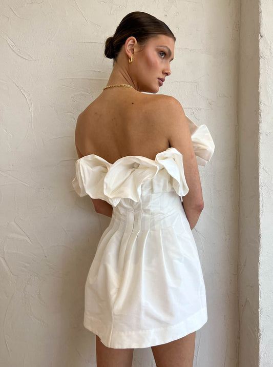 Rachel Gilbert Freida Mini Dress in Ivory