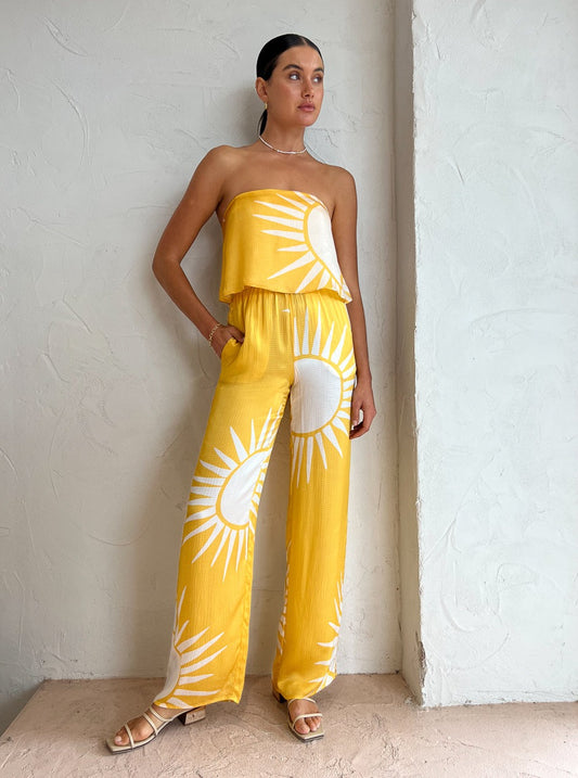 Roame Elma Bustier in Sol Print