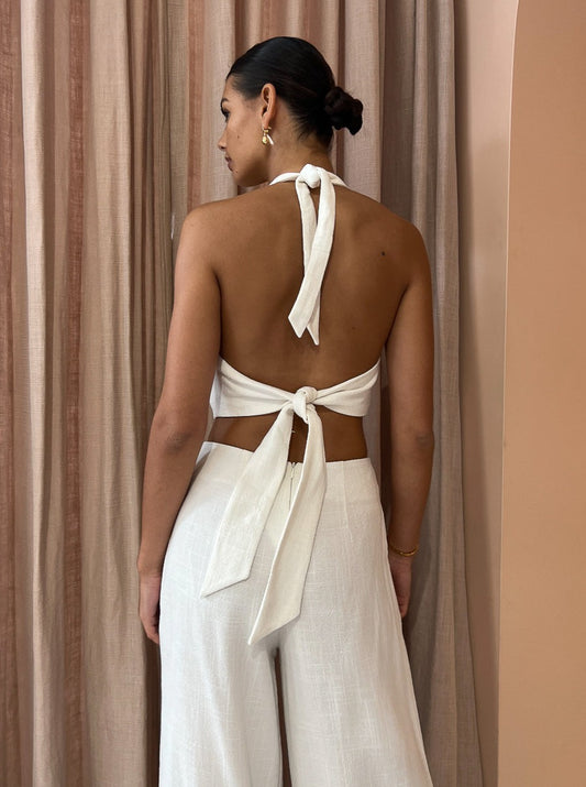 Rumer Ayla Crop in White