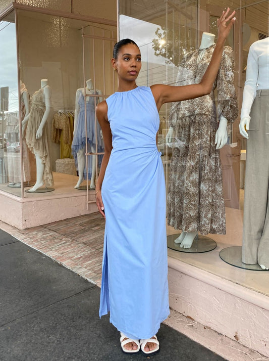Sir Ilkin Cut Out Dress in Ice Blue Coco & Lola Sir Ilkin Cut Out Dress in Ice Blue Coco & Lola