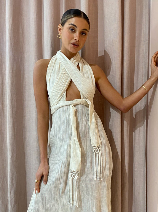 Savannah Morrow Verita Dress in Cream