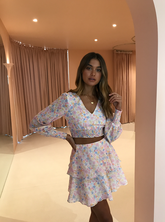 By Nicola Rosa Top in Pastel Blooms