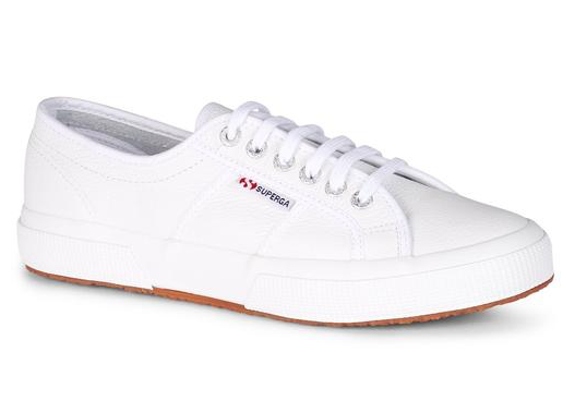 Superga 2750 Cotu Leather Sneaker in White
