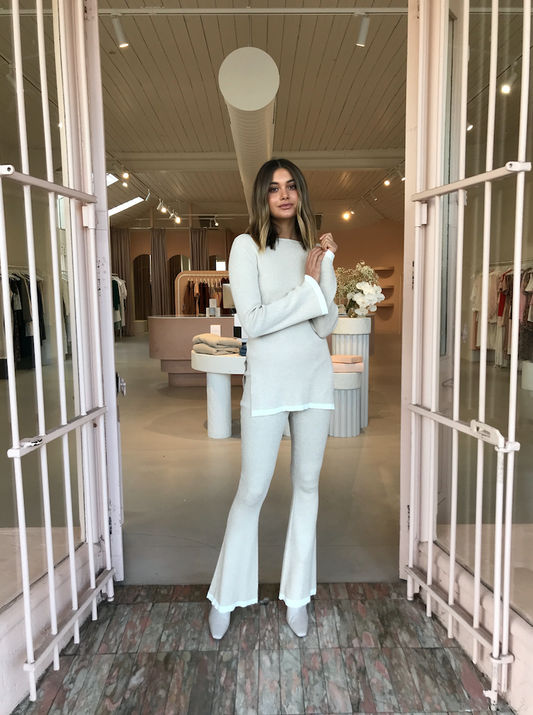 Bec and Bridge Elysiane Knit Top in Eggshell