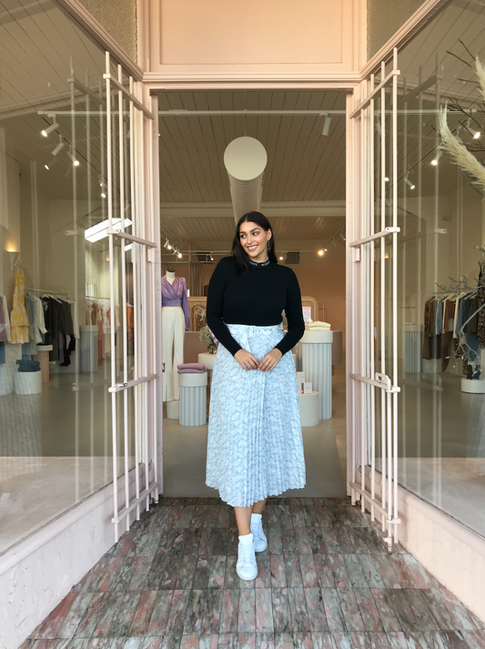 Viktoria & Woods Rib Longsleeve T in Black