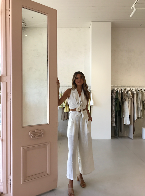 Faithfull the Brand Fernanda Top in Plain Egg White