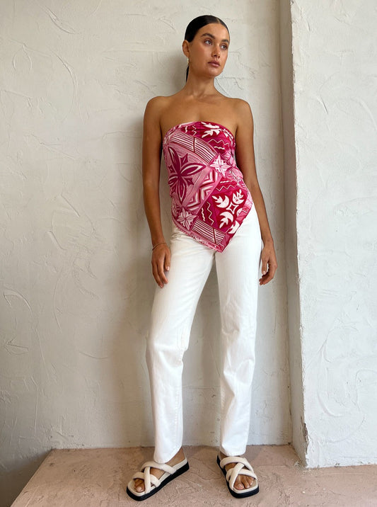 Shona Joy Rosana Scarf in Azalea Pink/Multi