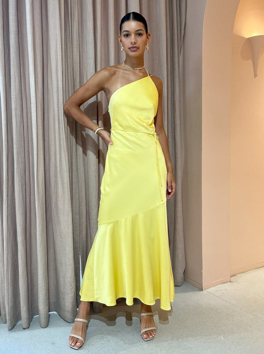 Significant Other Lana Bias Dress in Lemon