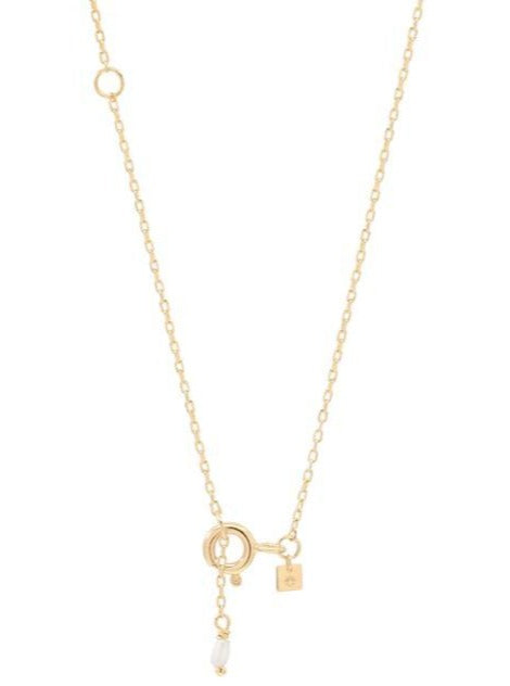 By Charlotte 14k Gold Love K Necklace in Gold