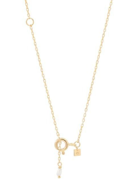 By Charlotte 14k Gold Love F Necklace in Gold