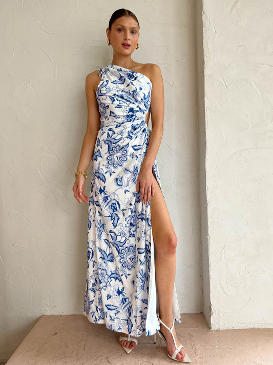 Sonya Nour Maxi Dress in Blue Paisley