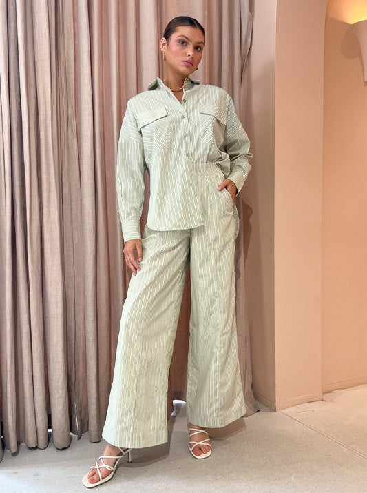 Sovere Reverb Stripe Pant in Melon