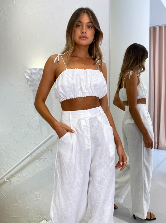 Steele Tommy Pant in White