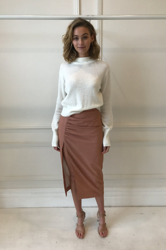 Vestire True Romance Skirt in Cognac