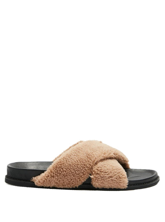 James Smith La Sponda Slide in Chestnut Sherpa