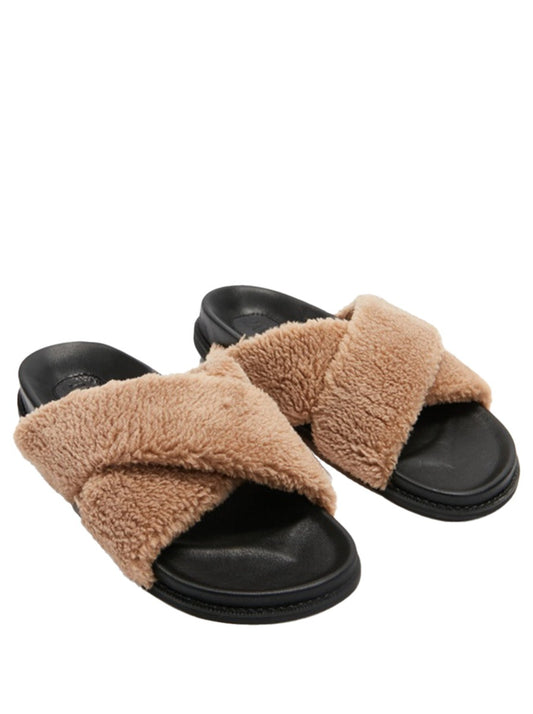 James Smith La Sponda Slide in Chestnut Sherpa