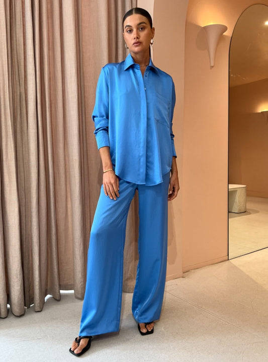 Viktoria & Woods Chauffeur Trouser in Bay Blue