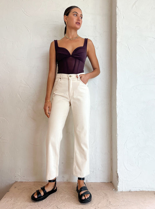 Viktoria & Woods Theta Bustier in Oxblood